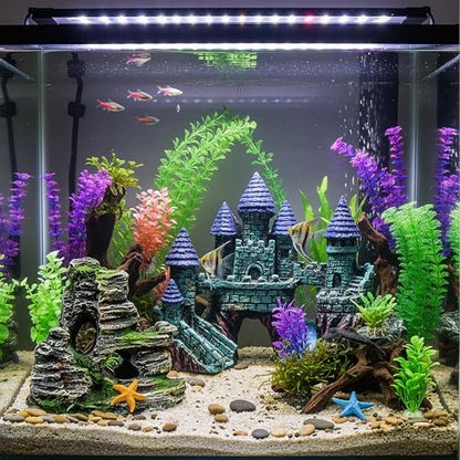 Mechpia mountain view rockery cave hideout displaying the textured details for aquarium landscaping.