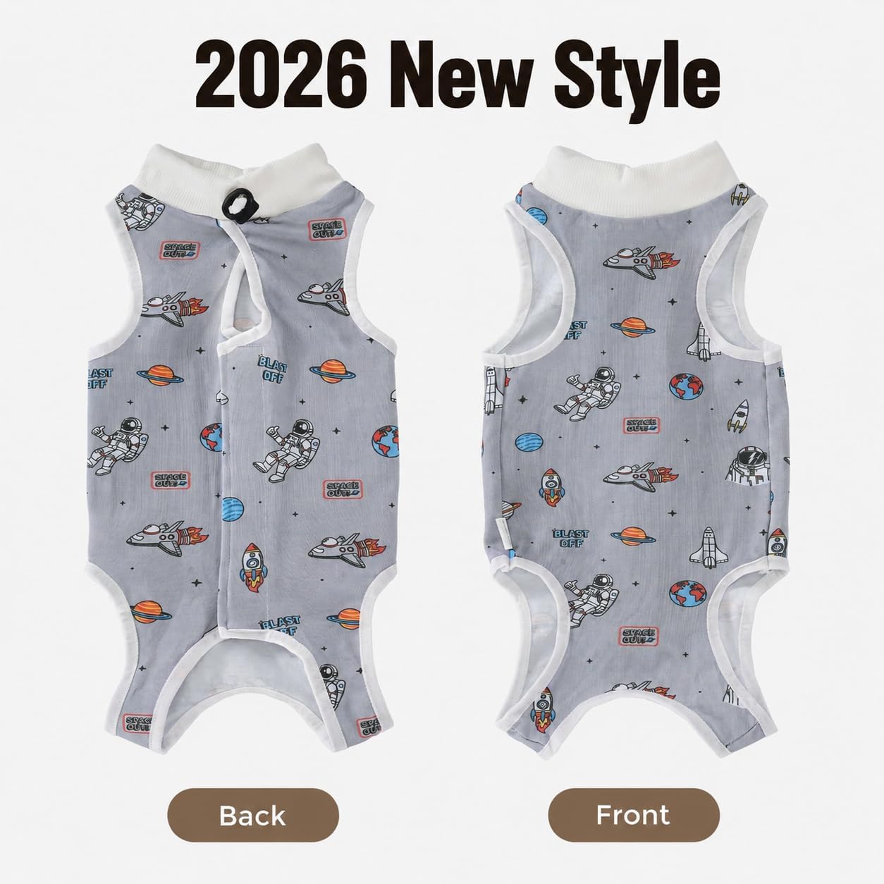 Avont 2-Pack Cat Recovery Suit for Spay Healing -Space S 2026 New | Breathable, Durable Cat Onesie for Cats After Surgery female; Snug, non-slip fit; Machine washable; No cone required - Image 9