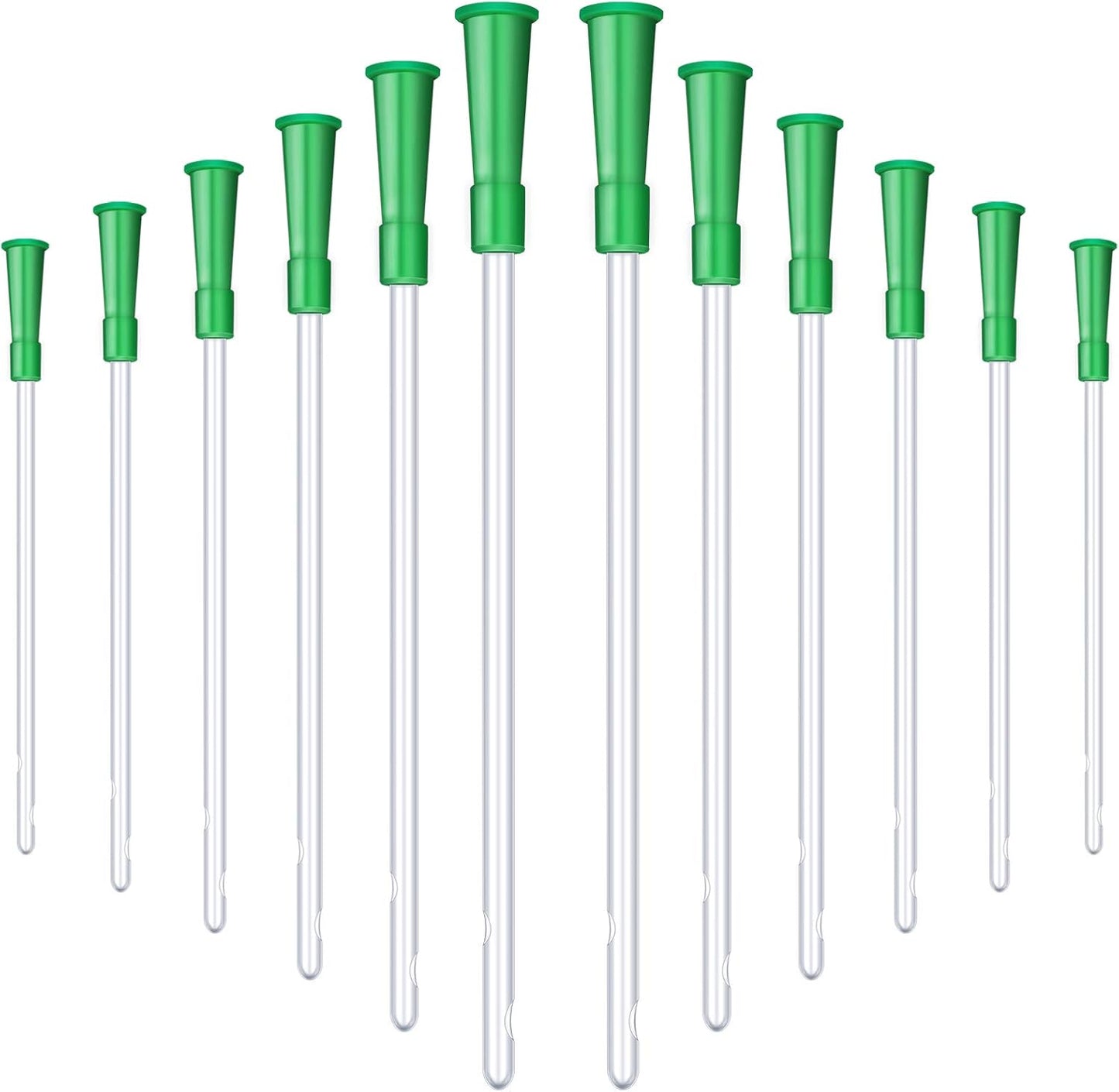 Nuanchu 14 FR PVC replacement tubings front view individual sterile packaging