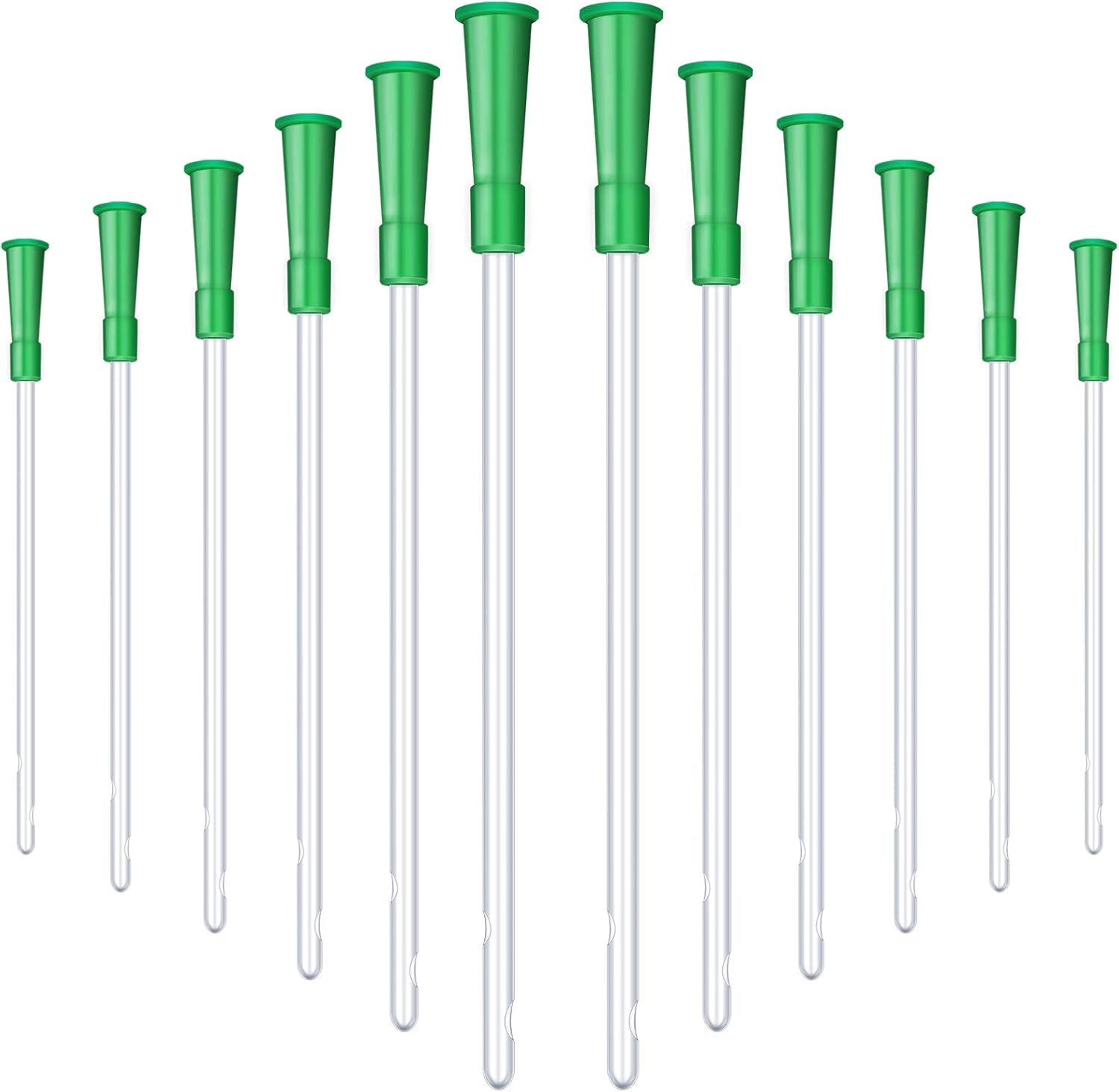 Nuanchu 14 FR PVC replacement tubings front view individual sterile packaging