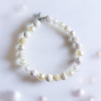 Elegant mixed texture artificial pearl pet necklace for birthdays and wedding party celebrations.