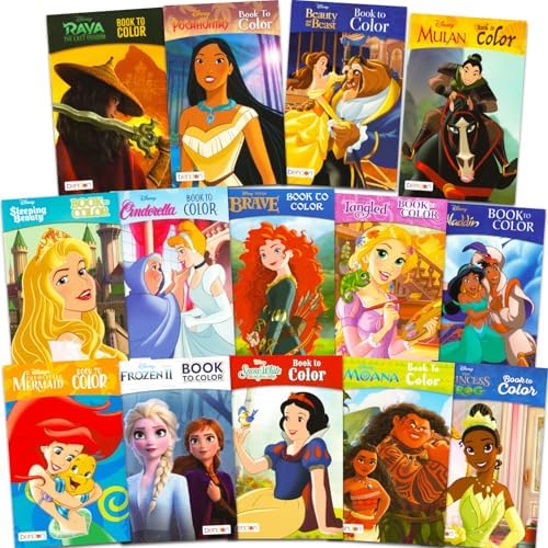 Bendon Disney Princess mini activity books bulk package layout displaying multiple character covers