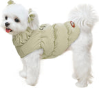 ABRRLO Winter Warm Dog Jacket for Small Medium Dogs Cat Cold Weather Coats with Harness Paded Dogs Fleece Vest Waterproof Windproof Dog Snow Jacket Pet Puppy Clothes (Pink,S) - Image 12