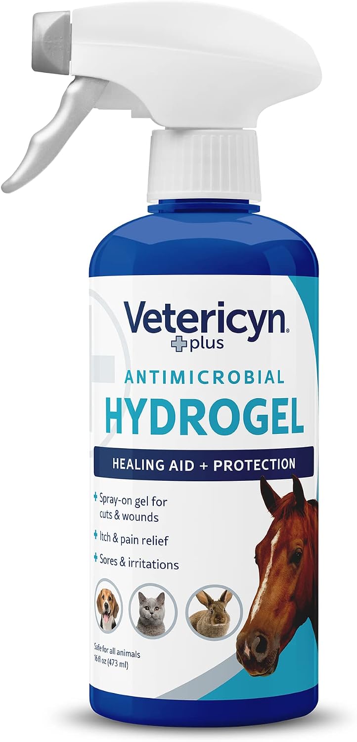 Vetericyn Plus All Animal Wound Care Hydrogel Spray bottle front view