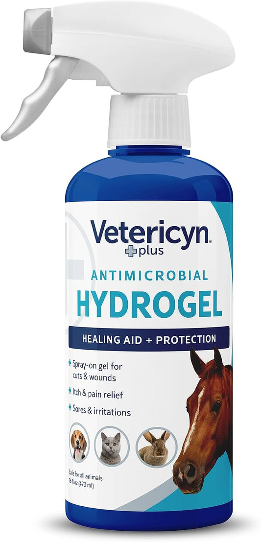 Vetericyn Plus All Animal Wound Care Hydrogel Spray bottle front view