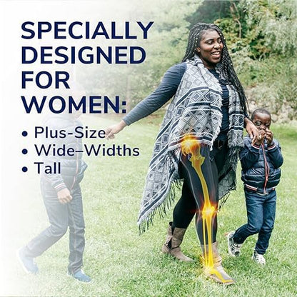 Dr. Scholl's women's plus size shoe inserts showing reinforced arch support