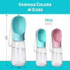 Kalimdor puppy hydration travel bottle with water recovery feature