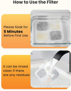 Close up of washable pre-filter sponge for dog water fountain