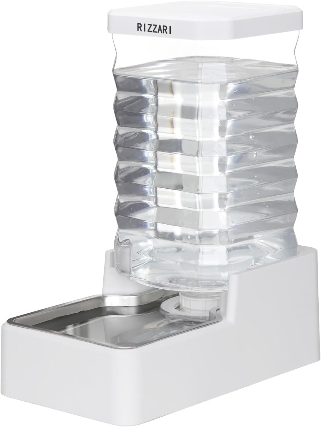 RIZZARI Stainless Steel Pet Water Feeder: 9L Large Gravity Leak-Proof Auto Refill Water Dispenser -Ideal for Multi-Pet Homes- Anti-Tip Base -No Filter- Easy Clean - for 30-60 LB Dogs- Home/Garage - Image 11