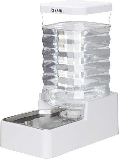 RIZZARI Stainless Steel Pet Water Feeder: 9L Large Gravity Leak-Proof Auto Refill Water Dispenser -Ideal for Multi-Pet Homes- Anti-Tip Base -No Filter- Easy Clean - for 30-60 LB Dogs- Home/Garage - Image 11