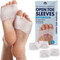 Dr. Frederick's Original Open Toe Sleeves front view showing gel cushioning.