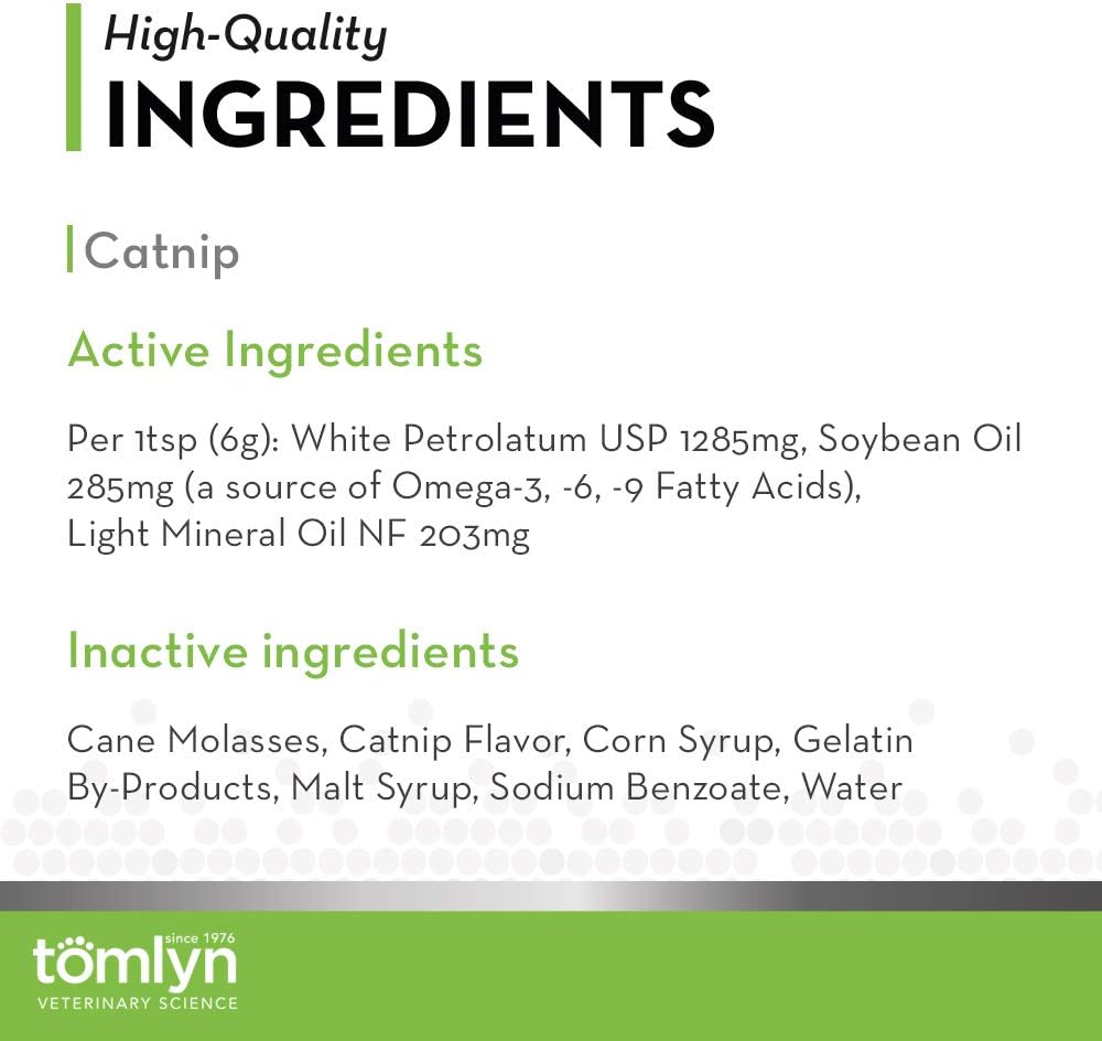 Tom Lyn cat hairball remedy gel texture and color