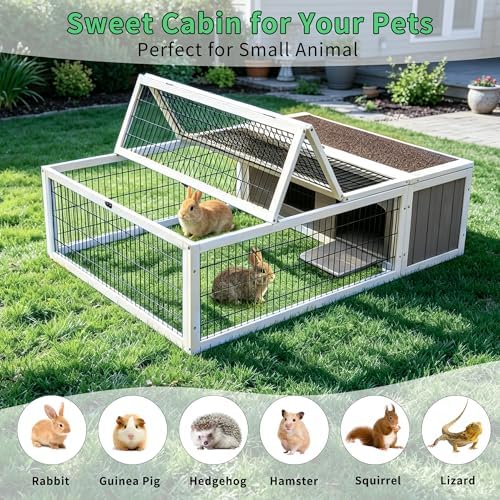 Rockever rabbit hutch wire run detail