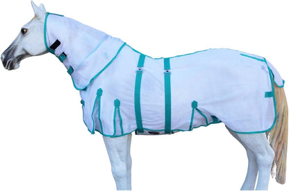 Challenger Horse Summer Scrim Mesh Full Neck Light Fly Sheet Bellyband Purple 73102 - Image 11