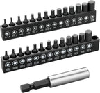 GRENPRO Allen Wrench Drill Bit Set 22pcs Hex Bit SetImpact Driver Bit SetScrewdriver Bit SetAllen Wrenches SetsAllen Socket Set4" Long Metric&SAE 1/4" Hex Shank Magnetic Allen Key Drill Bits Sets - Image 10