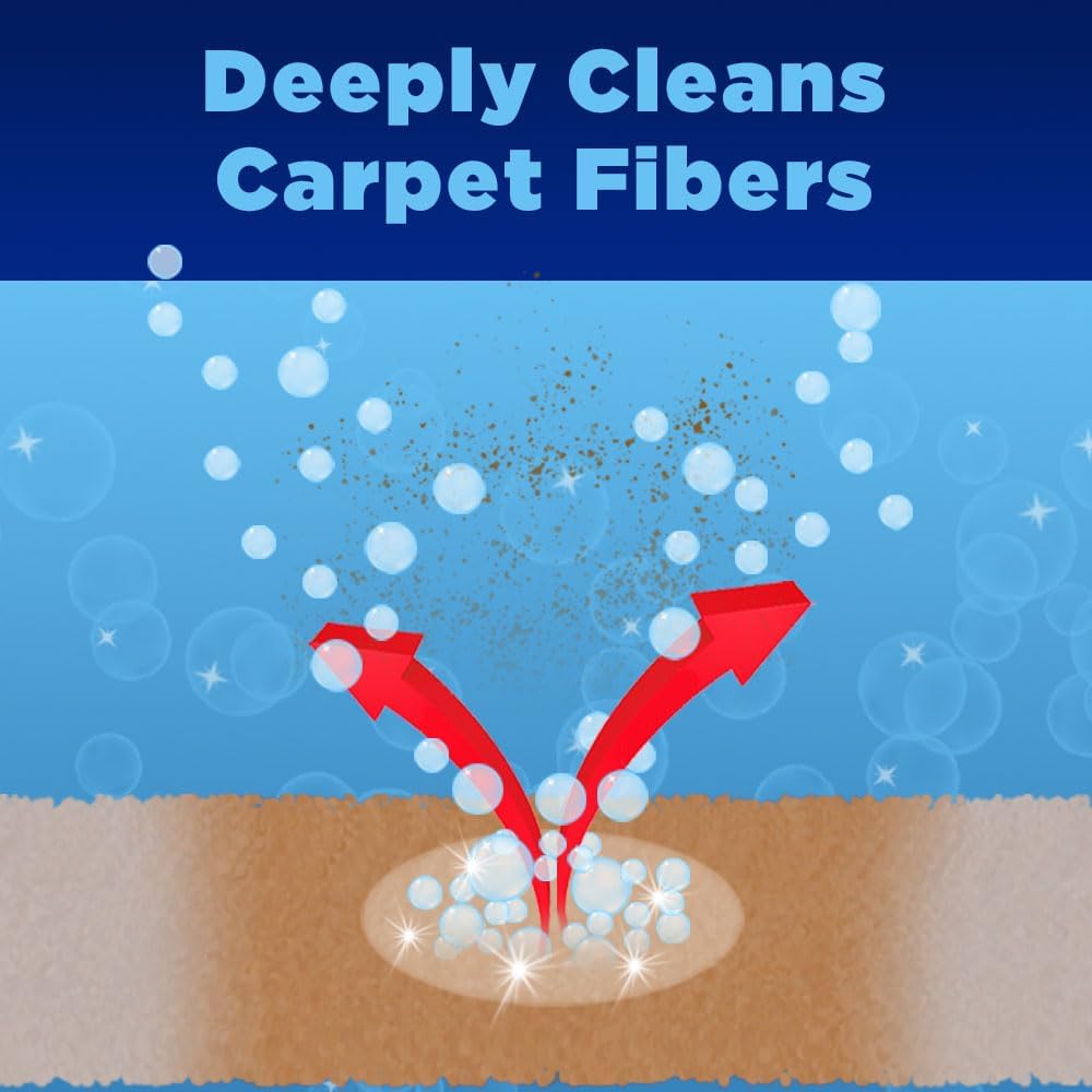 Back label of OxiClean carpet cleaner showing usage instructions