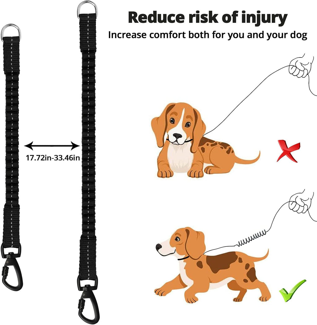 Jenico reflective threads woven nylon rope leash low light visibility