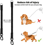 Jenico reflective threads woven nylon rope leash low light visibility