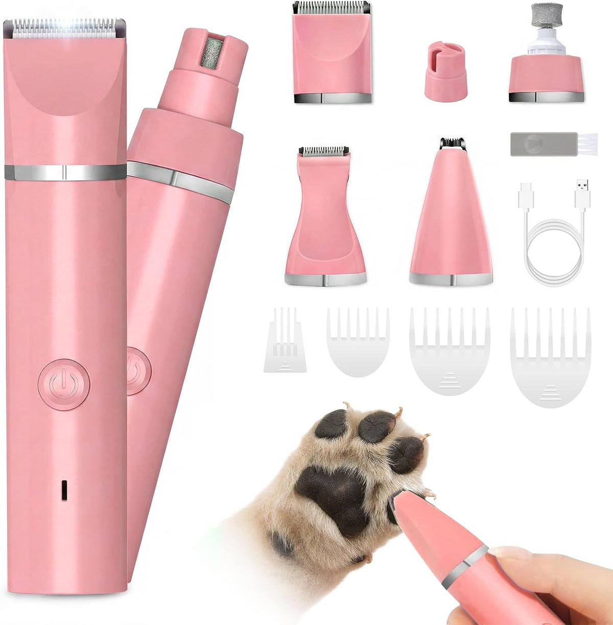 Veeconn professional low vibration dog shaver kit for anxious pets