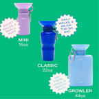Springer outdoor travel pet feeder showing the top rack dishwasher safe components disassembled