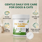 Dylan's Cabin cat eye cleaner product stack showing clear usage details.