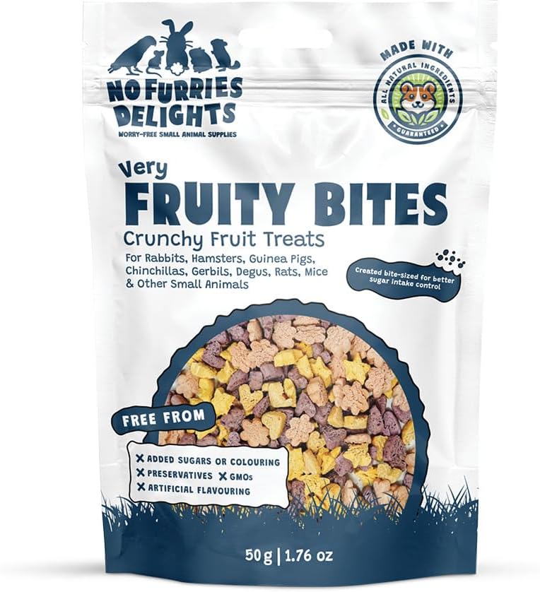 No Furries Delights holistic dental care gnawing treats for small rodents and birds