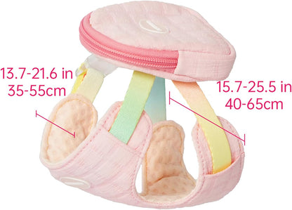 Touchdog pink pet backpack harness highlighting the escape proof design.