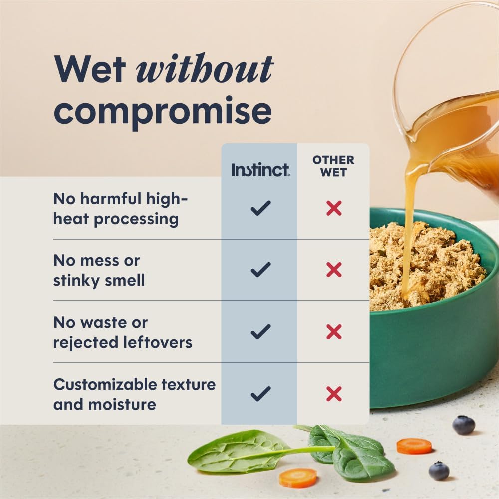 Instinct fresh dried cat food nutritional facts and guaranteed analysis chart