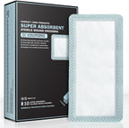Everlit Super Absorbent Wound Dressing front packaging view showing medical grade sterile pads