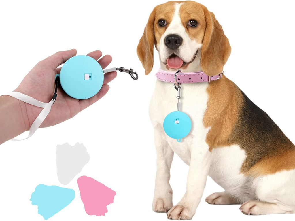 Cugbcug retractable dog leash in blue showing front view