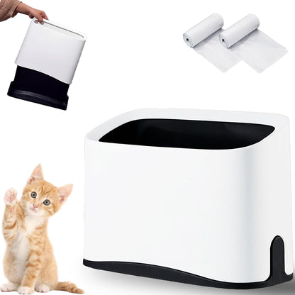Pipimoo cat litter scoop holder front view white storage