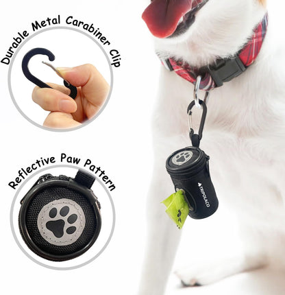 Tripolaco pet waste bag dispenser with bone shaped rubber opening
