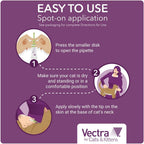 Vectra for Cats Flea Treatment & Prevention for Large Cats (Over 9 lbs.) 6-Month Supply - Image 9