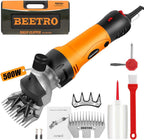 BEETRO 500W Electric Professional Sheep Shears, Animal Grooming Clippers for Sheep Alpacas Goats and More, 6 Speeds Heavy Duty Farm Livestock Haircut - Image 9