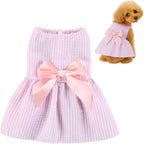 Dog Dress,1PC Dog Dresses with Cute Bowknot,Summer Dogs Clothes Pet Princess Dresses for Chihuahua Yorkies Puppies Cat Outfit - Image 9