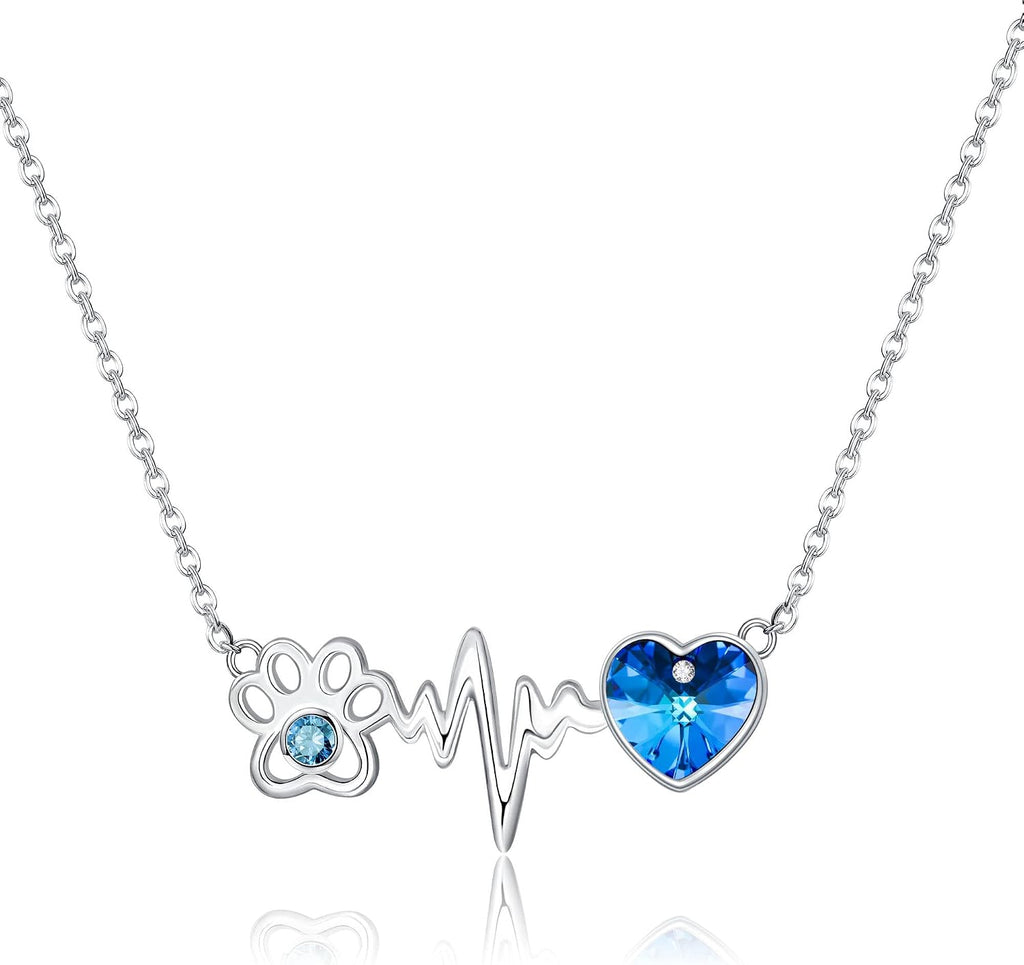 ONEFINITY Paw Print Necklace 925 Sterling Silver Cat Dog Paw Pendant Jewelry for Women Pet Lover Gifts - Image 13