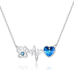 ONEFINITY Paw Print Necklace 925 Sterling Silver Cat Dog Paw Pendant Jewelry for Women Pet Lover Gifts - Image 13