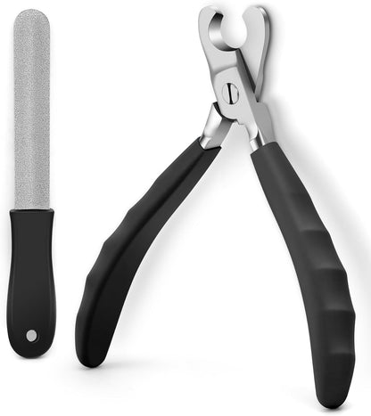 Professional grooming setup featuring Gobeigo pet nail clippers