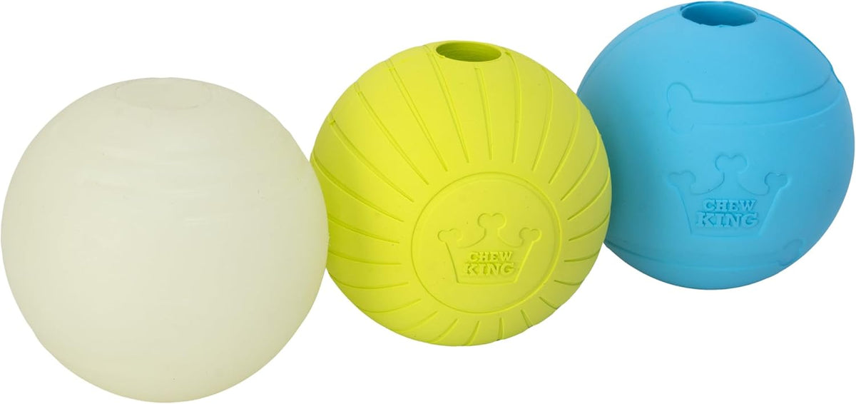 Chew King glow ball side profile on grass