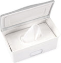 Ubbi baby wipes dispenser in gray front view