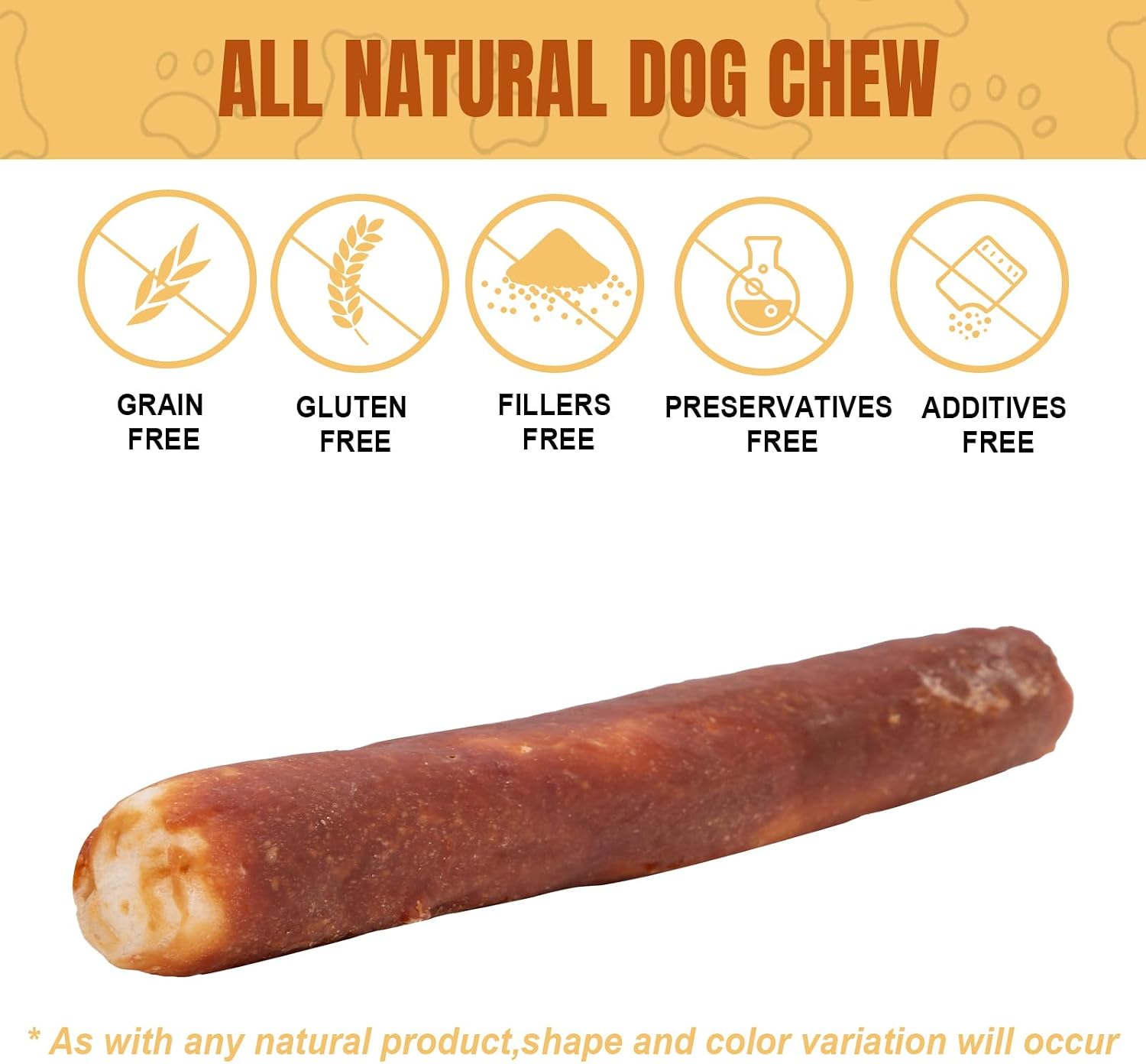 Amzey dog retriever rolls packaging highlighting low fat and salt content