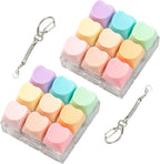 Sumgsn keyboard fidget toy front view showing clear base and pastel macaron keys