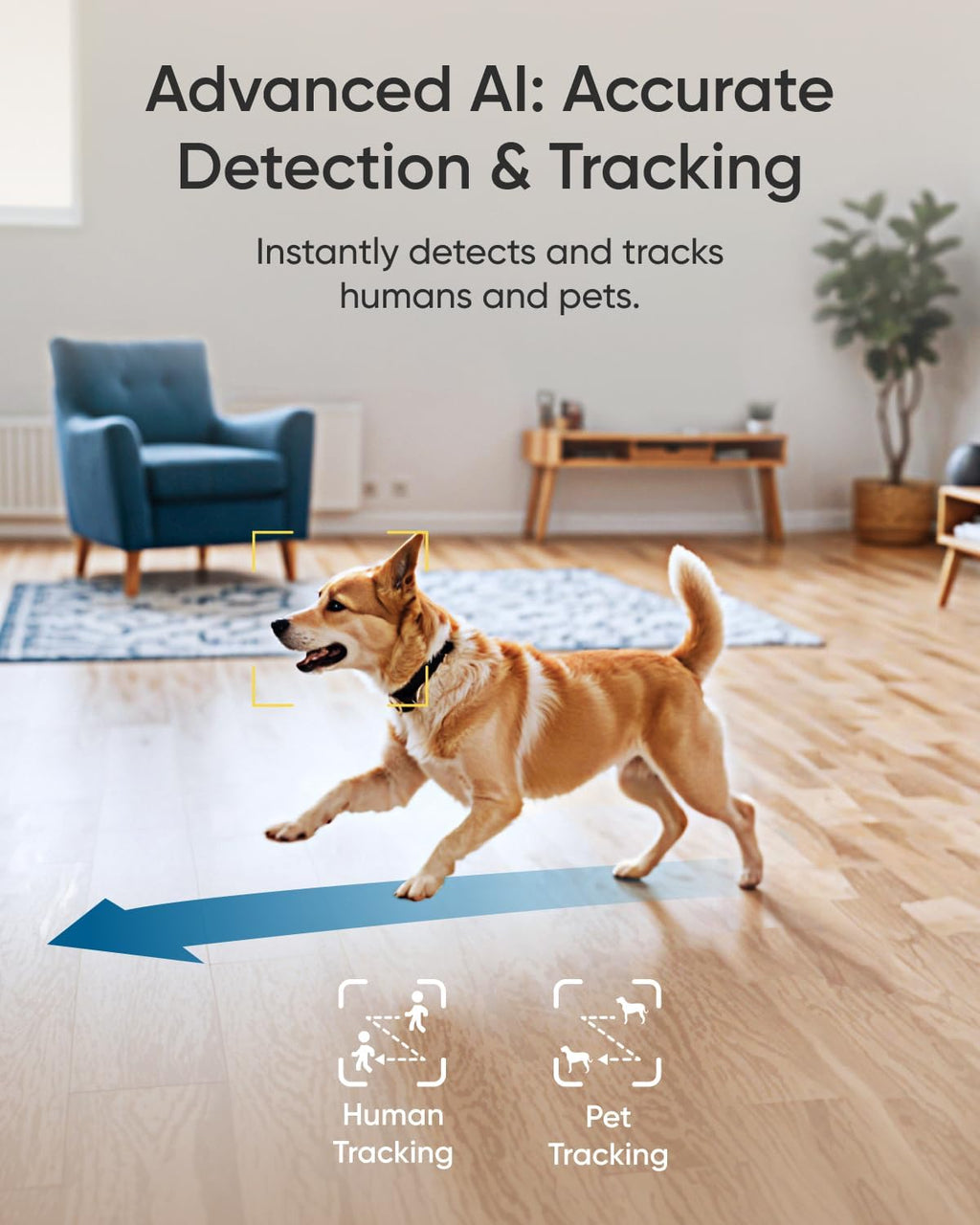 Eufy E30 AI human and pet tracking feature