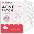 AcneGo hydrocolloid acne patches front view packaging