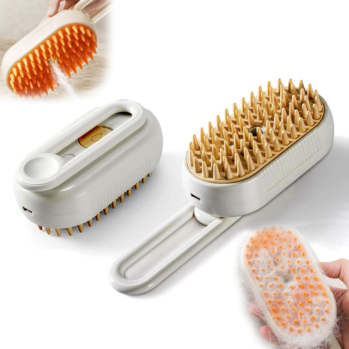 Xihongshi 4-in-1 cat steam brush front view