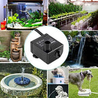Hygger aquarium fountain motor showing dual nozzles