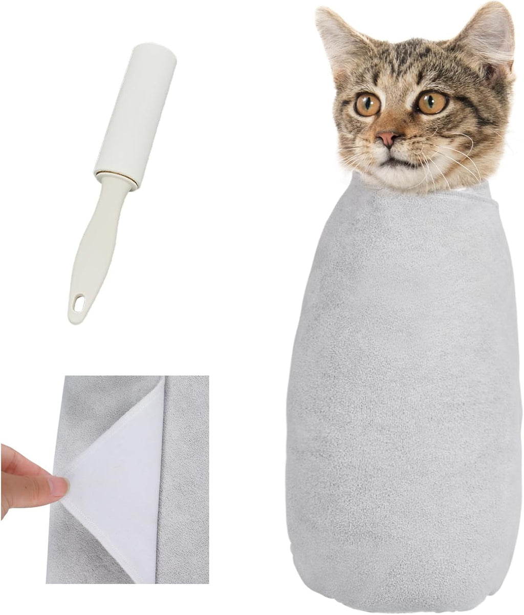 Supet Cat Grooming Wrap for Cutting Nails, 2026 Self-Adherent Cat Wrap, Anti-Escape Calming Cat Swaddle Wrap for Medicine, Nail Clipping, Teeth Brushing, Ear Cleaning - Image 12