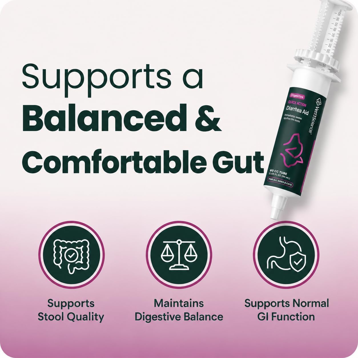 VetriScience pet probiotic paste calibrated tube packaging