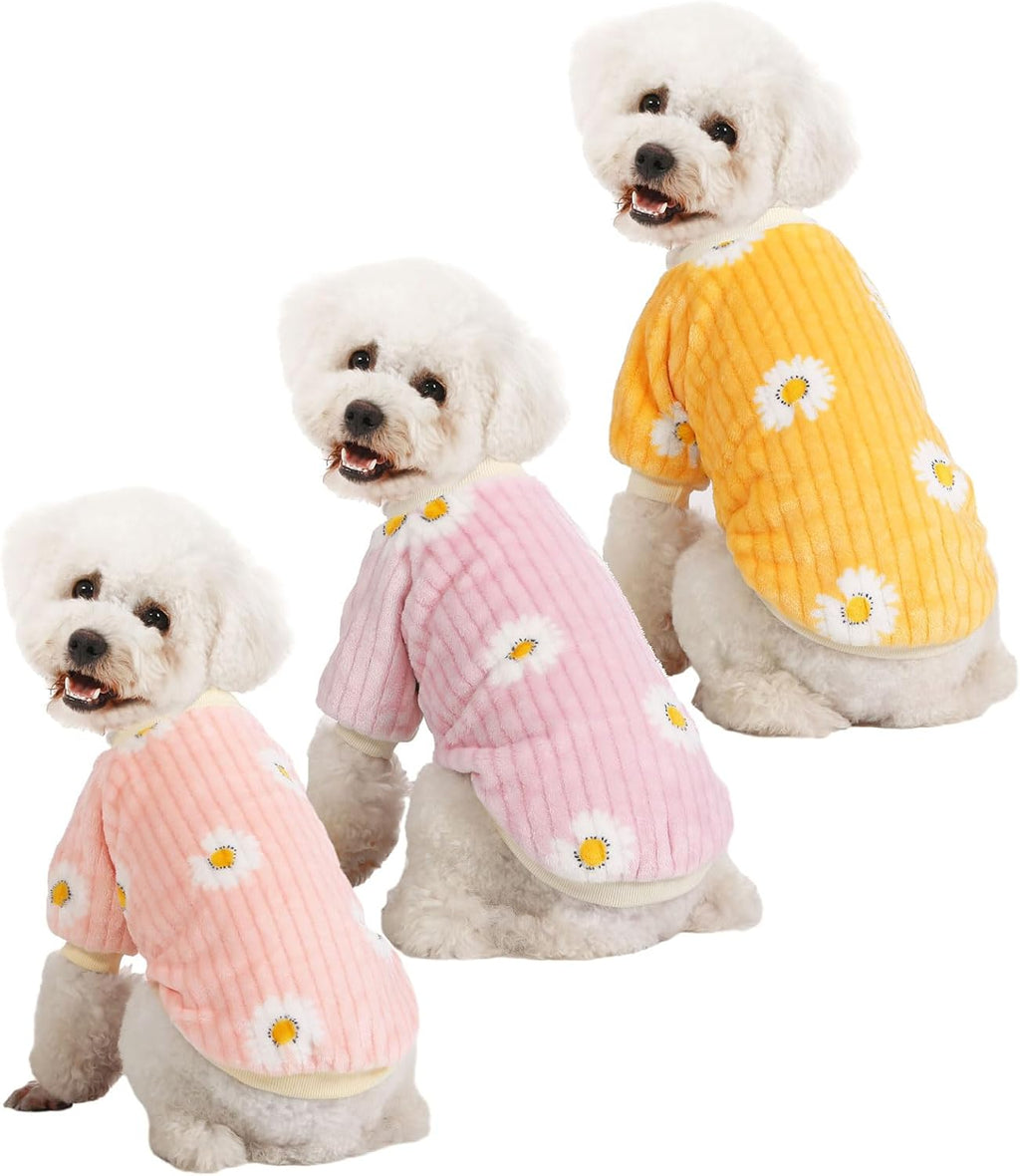 Dog Sweater, Sweaters for Small Dogs, 2, 3 Pack Warm Soft Pet Clothes for Puppy, Medium Large Cat, Dogs Girl or Boy, Dog Shirt for Winter Christmas (Buckle Grey+Navy+Blue, Large) - Image 12