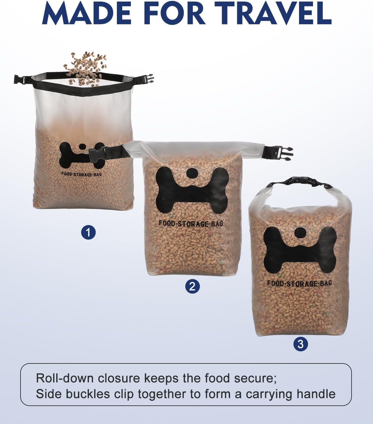 Detailed view of Anvs food-grade silicone pet bag